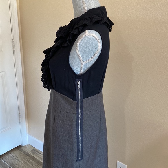 {Marc By Marc Jacobs} Silk Wool Runway Dress | black sz 8 - Picture 4 of 13